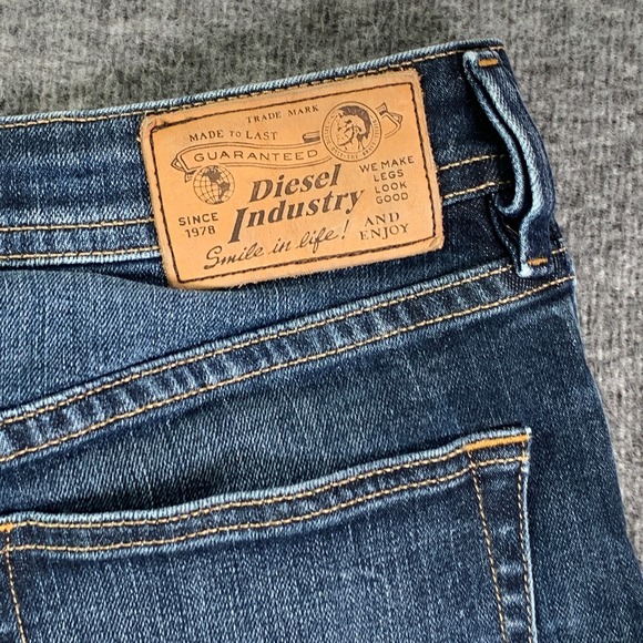 Diesel Buster Jeans Mens 29x32 Regular Slim Tapered Button Fly Denim Stretch - Picture 12 of 13